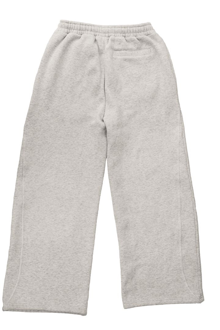 White Wide-Leg Sweatpants